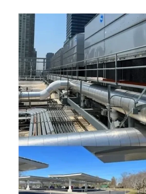HVAC and solar energy project infrastructure